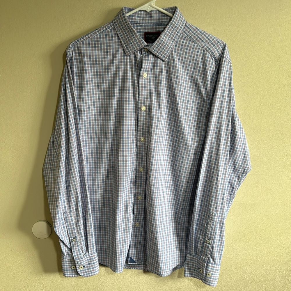 Large UNTUCKit blue purple white